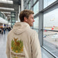 Rehmigration Hoodie beige Druck hinten