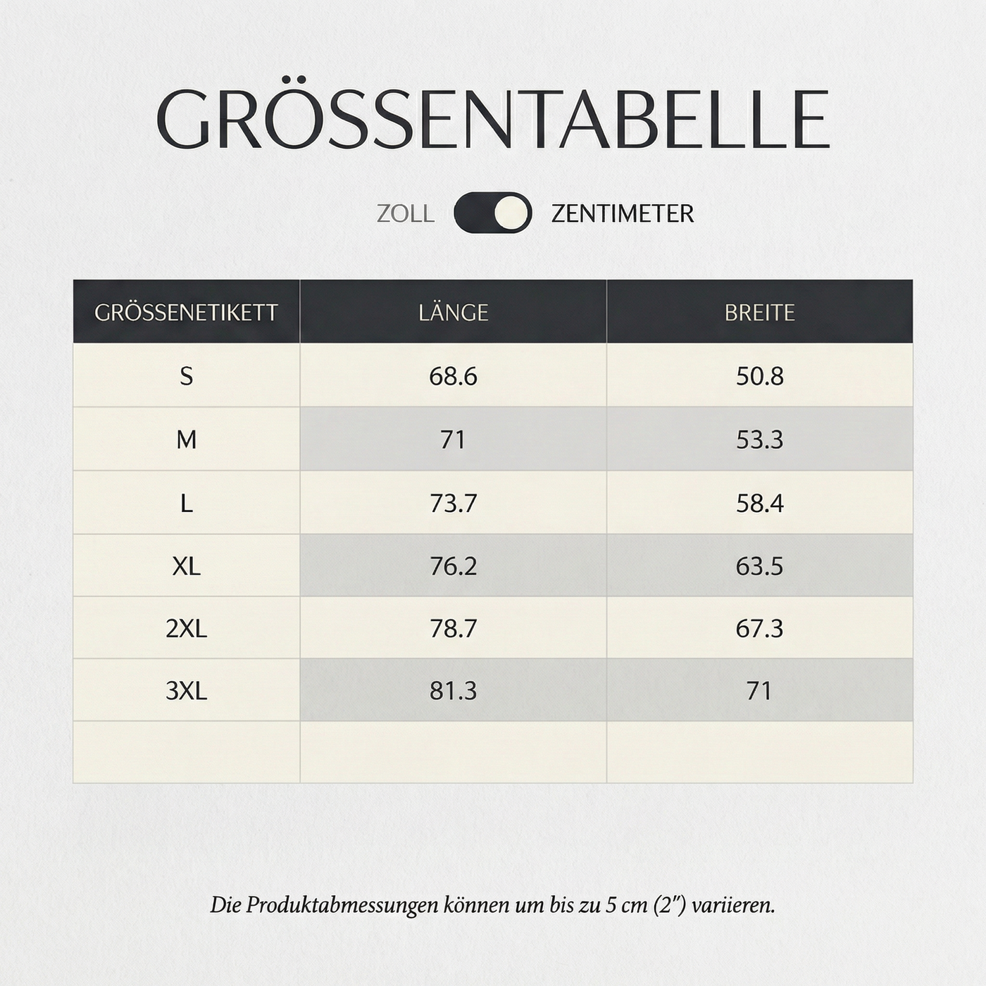 Größentabelle Ghee Unit - Unisex-Kapuzenpullover