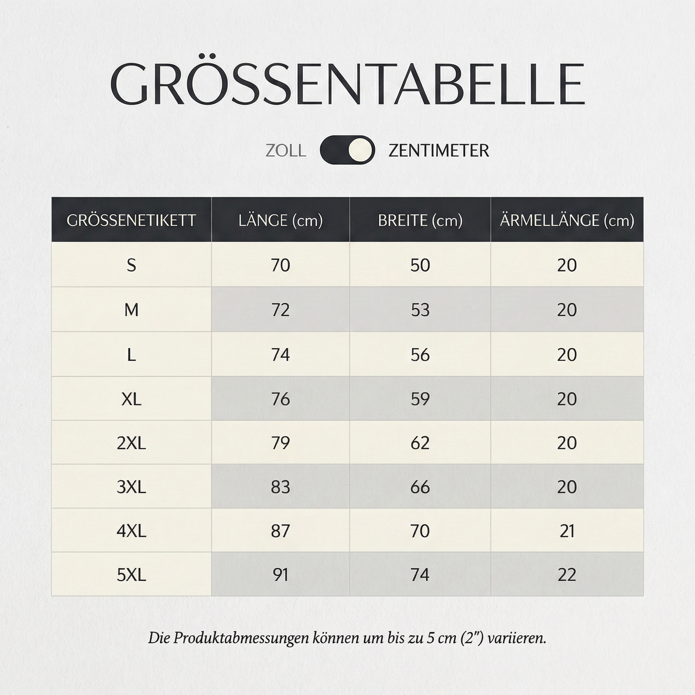 Größentabelle Staatsfeind No. 2 Classic - Stick Poloshirt