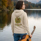 Rehmigration Frauen Hoodie beige Druck hinten